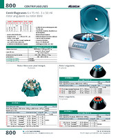 Centrifugeuses 6 x 15 ml - 3 x 50 ml rotor angulaire ou rotor libre