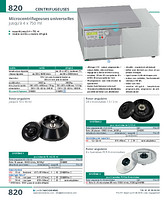 Centrifugeuse universelle réfrigérée jusqu'à 4 x 750 ml