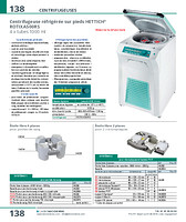 Centrifugeuse réfrigérée sur pieds ROTIXA500RS, 4 x 1000 ml