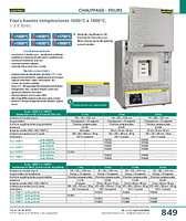 Fours très hautes températures NABERTHERM® 1 à 8 litres
