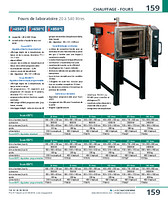 Fours de laboratoire 450°C - 650°C - 850°C