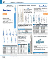 Scalpels stériles avec manche à usage unique