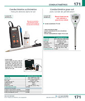 Conductimètre pour sol avec sonde de pénétration