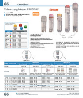 Tubes cryogéniques CRYOVIAL®, stockage à moyen terme