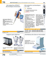 Support rotatif pour pipettes