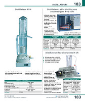 Distillateurs et bi-distillateurs automatiques 4 ou 8 l/h