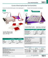 Cuves électrophorèse horizontales multigels pour enseignement gels 7 cm, jusqu'à 192 puits