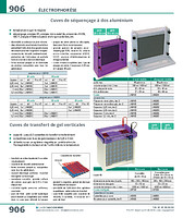Cuve de séquençage grand modèle à dos aluminium