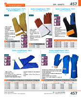Gants cryogéniques longs -190°C azote liquide en phase vapeur