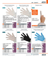Gants nitrile blancs non poudrés