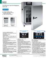 Incubateurs bactériologiques Série EB, régulateur Smart