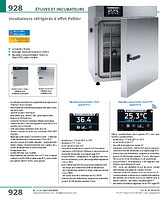 Incubateurs réfrigérés à effet Peltier