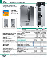 Chambres climatiques réfrigérées et illuminées série EH
