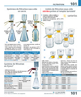 Appareil à filtration sous vide en verre par bouchon percé