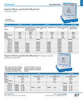 Papiers-filtres qualitatifs Whatman® disques à plat, vitesse renforcée