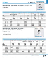 Papiers-filtres quantitatifs Whatman®, disques à plat	