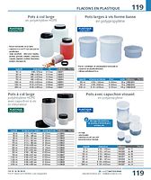 Pots à col large en polyéthylène HDPE