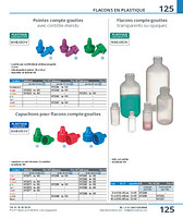 Pointes compte-gouttes avec contrôle étendu