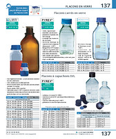 Flacons carrés en verre sodocalcique