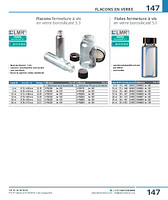 Fioles fermeture à vis en verre borosilicaté 5.1