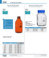 Flacons ISO ambrés nus