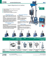 Disperseur homogénéiseur 3 étages fonctionnement en continu