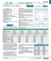 Sorbonnes à recirculation livrées à plat