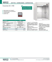 Enceinte UV - PCR largeur 600 mm