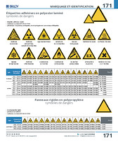 Etiquettes adhésives en polyester laminé - Atmosphère explosive