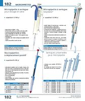 Macropipettes à déplacement positif