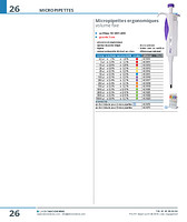 Micropipettes ergonomiques volume fixe