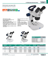 Stéréomicroscopes 40x enseignement et routine