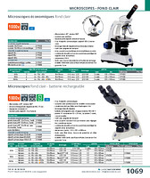 Microscopes fond clair - batterie rechargeable