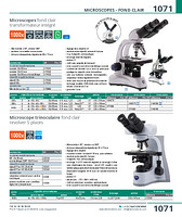 Microscopes fond clair transformateur intégré