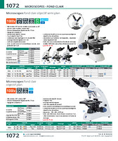 Microscopes fond clair objectif semi-plan
