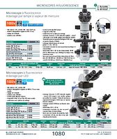Microscope à fluorescence éclairage par lampe à vapeur de mercure