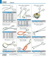 pince droite en inox pour stérilisateur
