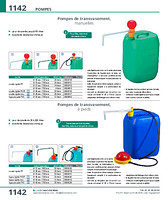 Pompes de transvasement, manuelles