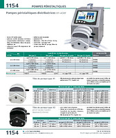 Pompes péristaltiques distributrices en acier