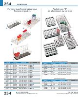 Portoirs en 'Z' en aluminium pour tubes