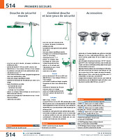Douche de sécurité murale