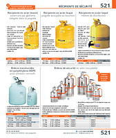 Récipient de sécurité en acier laqué avec robinet