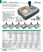 Réfractomètre thermostaté automatique standard chambre plate