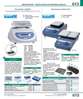 Secoueur rapide microplaques et microtubes 0,2 à 2 ml