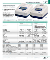 Spectrophotomètres UV-VISibles Jenway® 7305 et 7315