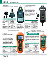 Tachymètre combiné contact / laser avec thermomètre IR