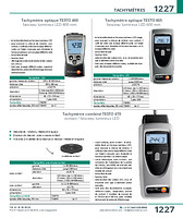 Tachymètre combiné TESTO 470 contact / faisceau lumineux LED