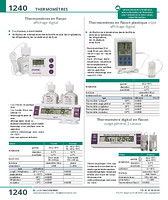 Thermomètres en flacon affichage digital