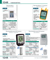 Thermomètre sans fil 4 canaux avec alarme