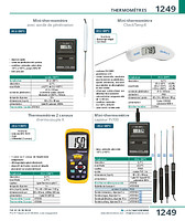 Mini-thermomètre avec sonde de pénétration jusqu'à +300°C